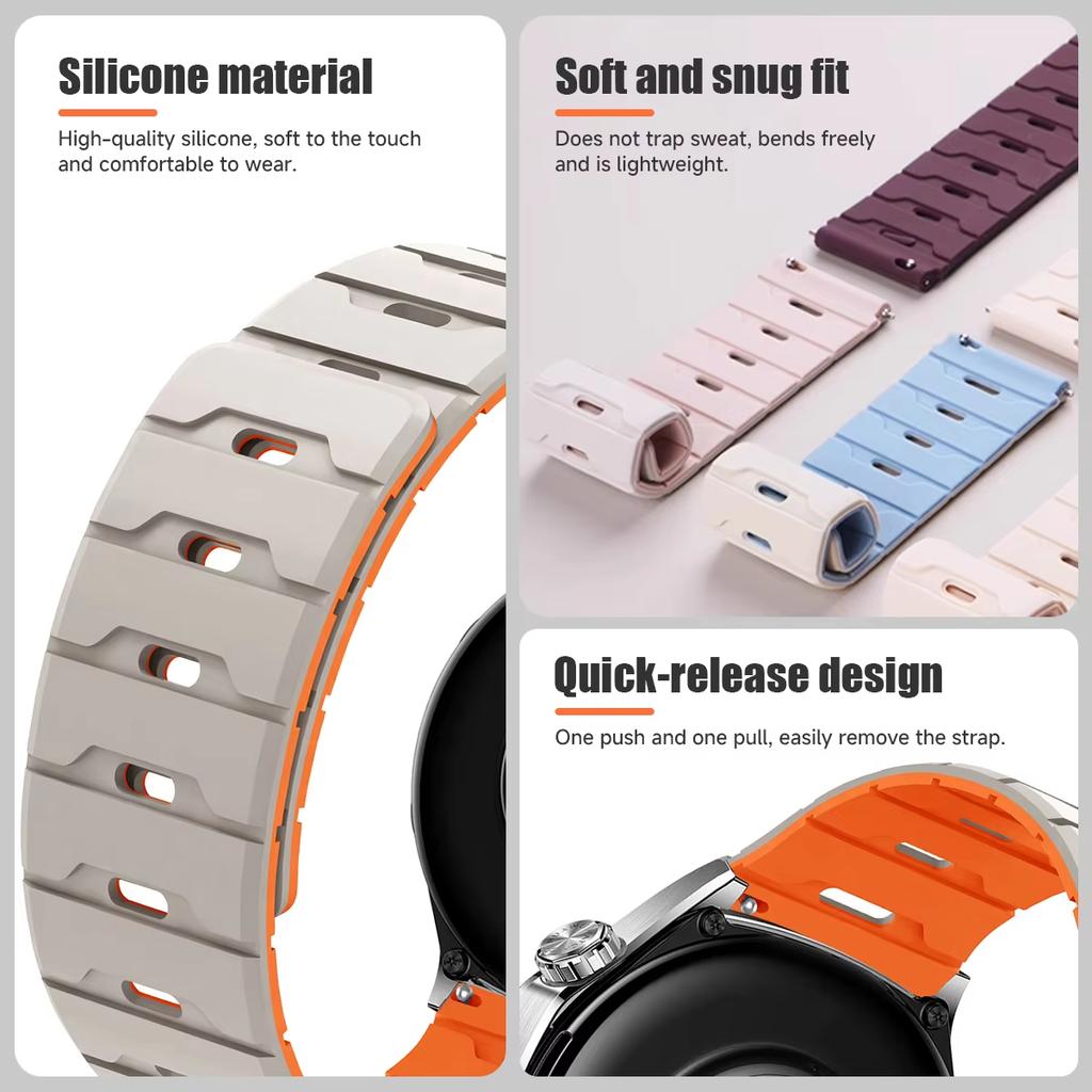 Band For Samsung Galaxy Watch 7/FE/5 pro/6/4/Classic Mangnetic silicone Bracelet Huawei watch GT 2 3 4 5 6 pro 20mm 22mm Straps