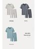 Men's Modal Cotton Short-Sleeve Pajamas: Solid Color Casual Loungewear for Teens and Boys - Spring, Summer, Autumn Collection
