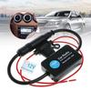 Heavy-Duty 12V FM/AM Radio Antenna Booster - 80-108MHz Signal Amplifier for Car, Marine, Auto Use