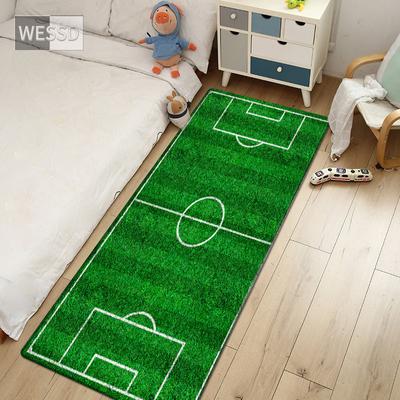 Zielony dywanik piłkarski dla chłopców 3D boisko do piłki nożnej dla dzieci dywan do sypialni miękka mata nocna śliczna mata łazienkowa Kawaii mata do toalety wycieraczka