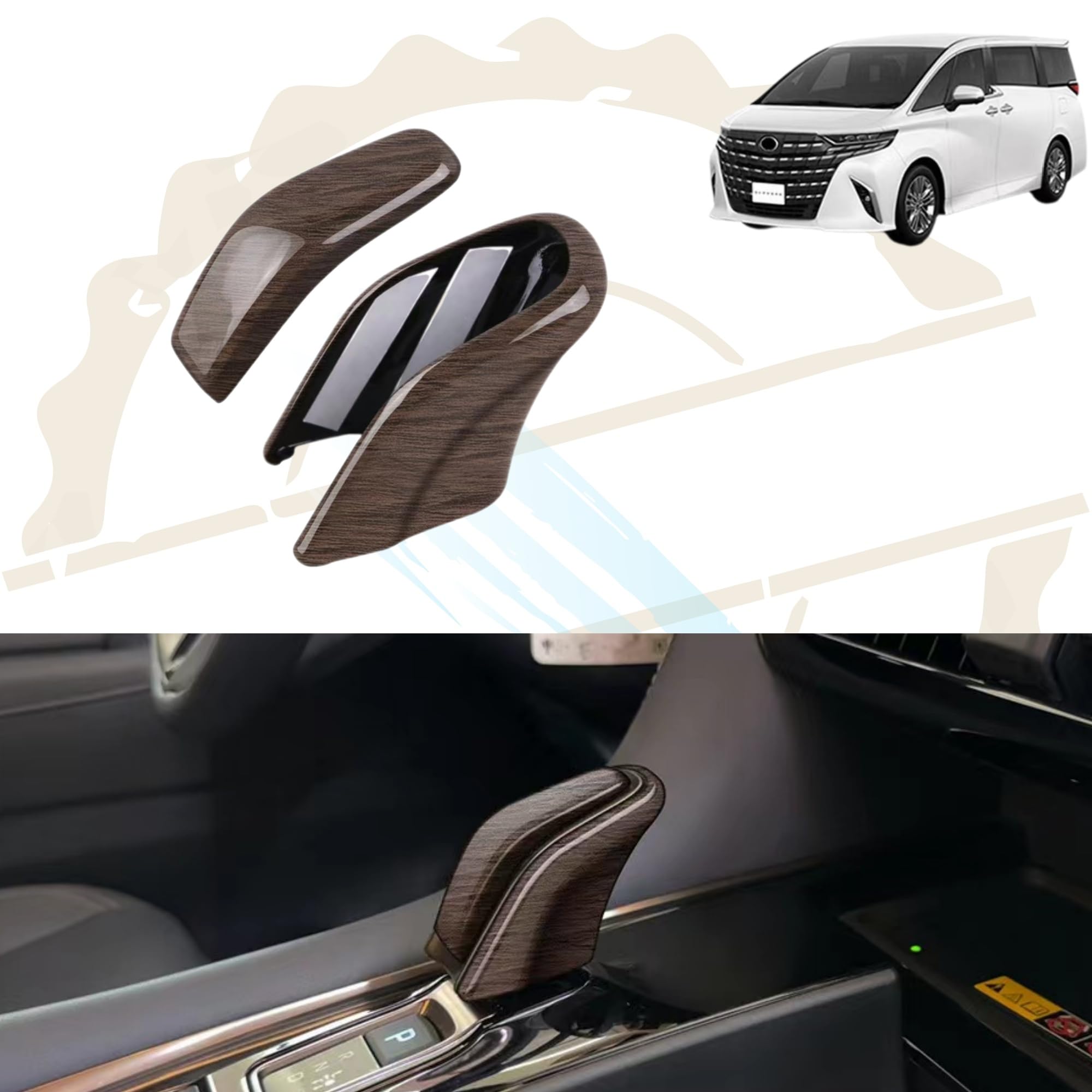 

DodoxDIY Совместимые Новые Alphard 40 Серии Vellfire 40 Серии Пользовательские Аксессуары Детали Специфичные для Автомобиля a коричневый