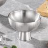 Salad Bowl Food Grade Ice Cream Dessert Cup Golden Silver Stylish Household Tableware for Outdoor Events
