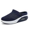 Modische Damen-Wanderschuhe mit Kissen, Slip-On, orthopädische Diabetiker-Damen-Plateau-Pantoletten, Mesh, leichte Slipper, Keilabsatz, Damen-Sneaker
