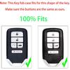 Key Fob Shell Case Replacement Fits for Honda Civic Accord CRV Pilot Passport ight Hybrid EX LX 2016 2017 2018     Keyless Entry Remote Control 5