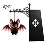 Halloween Themed Gift Iron Library Lamp, Vintage Bookshelf Light with Ghost Pumpkin Bat Reading Nook Accents Pendants, Nightlight, Spooky Desktop