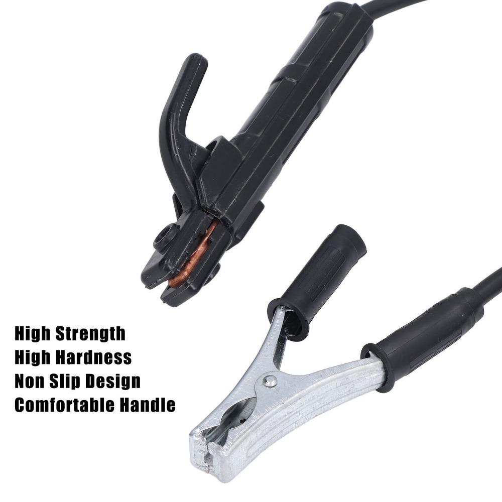 2 Stück 200A Masseklemme Set 1,5m Schweißelektrodenhalter Set Schweißmasseklemme Elektrodenhalter Schweißen