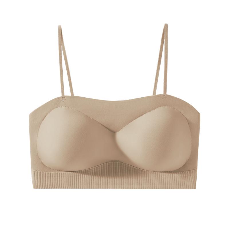 Thin Strap Uplift Bra: Wire-Free Wrap, Beautiful Back, Small Chest Support