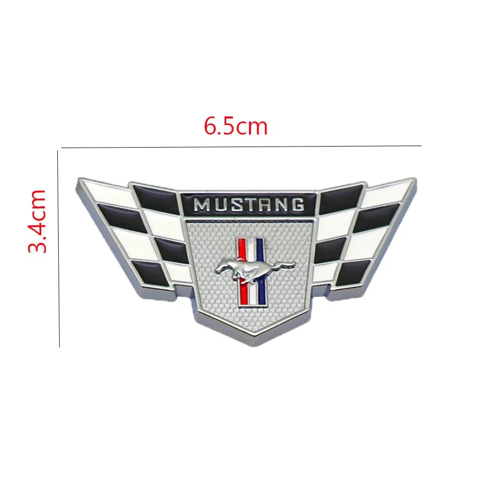 1pc 6.5x3.4cm Metal Car Horse Y236 Badge Trunk Sticker for Ford Mustang 2.3T Shelby GT350 GT500 GT 2015-2017 Rear Logo Emblems