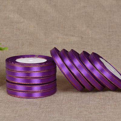 6mm DIY Kuchen Geschenkschleife mit Goldrand