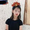 Fashionable Halloween Elements Pumpkin Hairband Single Piece Multi-Color Cute Girls Halloween Gift