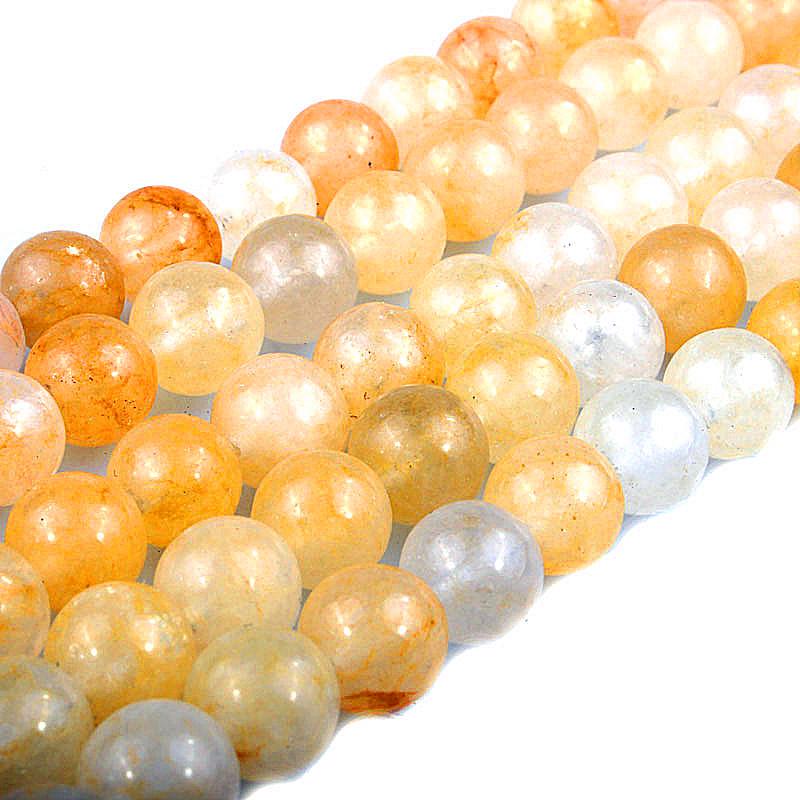 Natural Yellow Aventurine Gemstone Beads for Handmade DIY Jewelry Bracelets