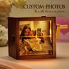 Personalized Photo Flipbook Display Box, Hand-Cranked Animation Machine with Light