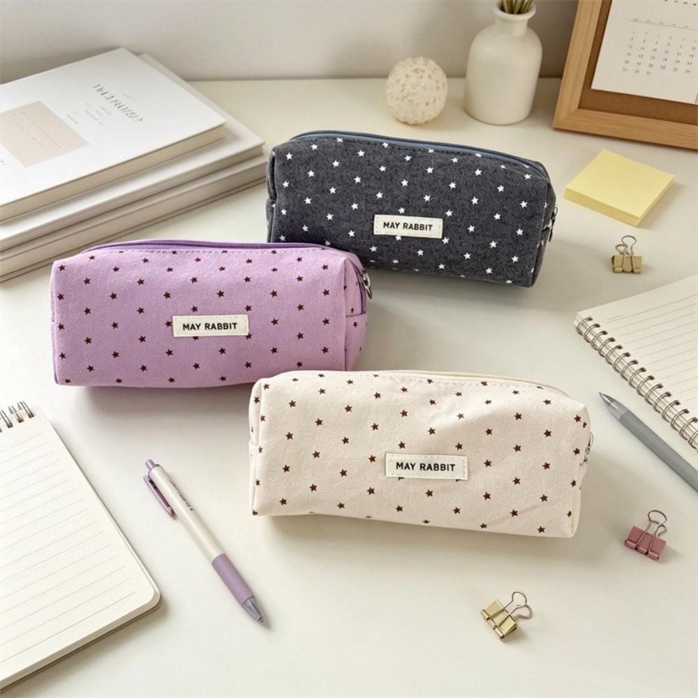Portable Pen Bag Large Capacity Stationery Pouch Aesthetic Pencil Case  Students