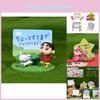 Crayon Shin-chan Family Message Board Adorable Office Stationery Assistant Cake Decor Pvc Figurine Blind Box