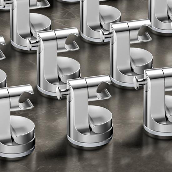 Shower Base Bracket with Hook Design Strong Adhesive Waterproof Handheld Shower Base Holder Replacement