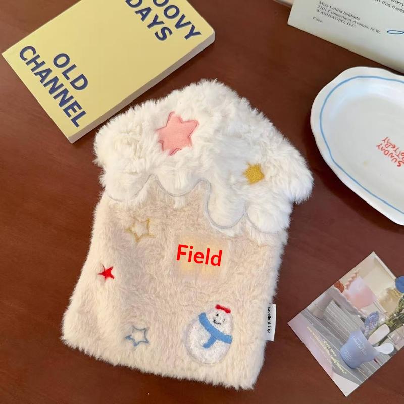 1*Rubber Fleece  The New Belly Warmer Thick Plush Hand Warmer Cute Cartoon Hot Water Bottle Warm Water Bag Multi-color Optional