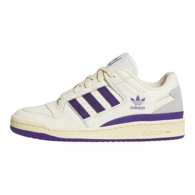 Forum Low CL Bianco Panna Viola Collegiale Sneakers da Uomo Vaniglia Calda JI3268