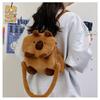 Cartoon-Tier-Plüschrucksack Kawaii Cartoon-Umhängetasche Capybara Crossbody-Tasche Einkaufstasche