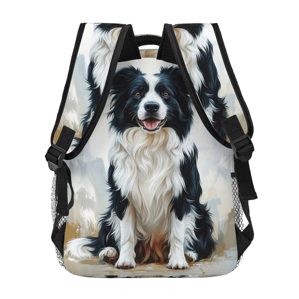 Border Collie Hundemuster Rucksäcke Jungen Mädchen Schultasche Kinder Schultaschen Cartoon Kinder Rucksack Umhängetasche Große Kapazität