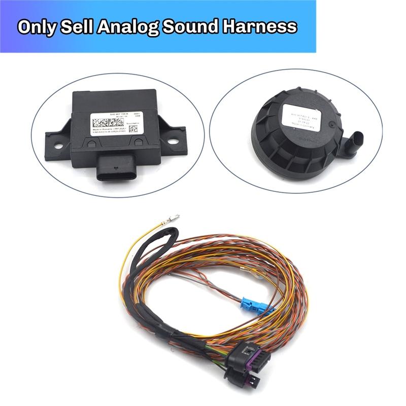 Car Exhaust Sound Horn Simulator Wiring Harness 5H0907159B, 4H0907601 For Porsche Cayenne For VW For