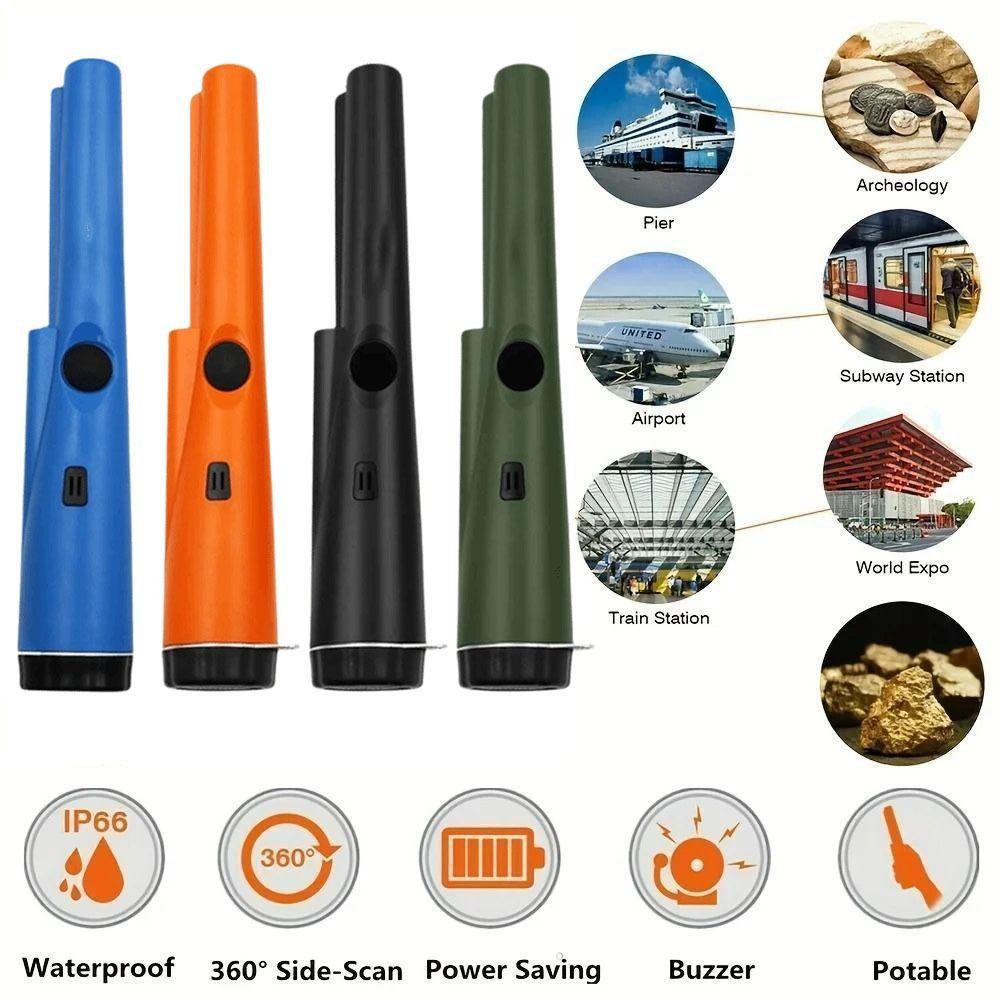 High Sensitivity Metal Detector With LED Lights Metal Gold Tester  Underground