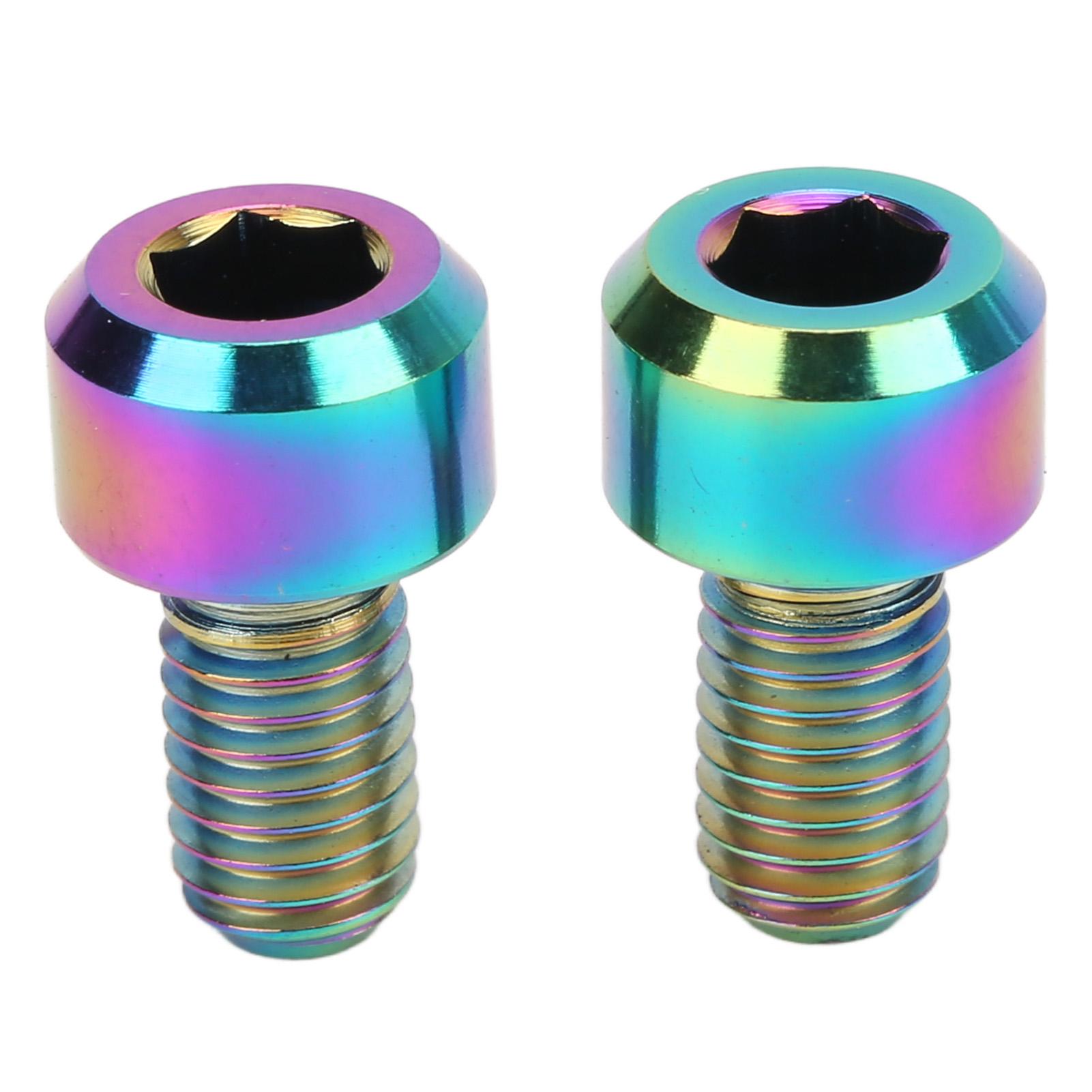 

Bike Front Rear Derailleur Screws Rear Derailleur Screw Accurate Thread Polished Treatment Titanium Alloy Colorful for