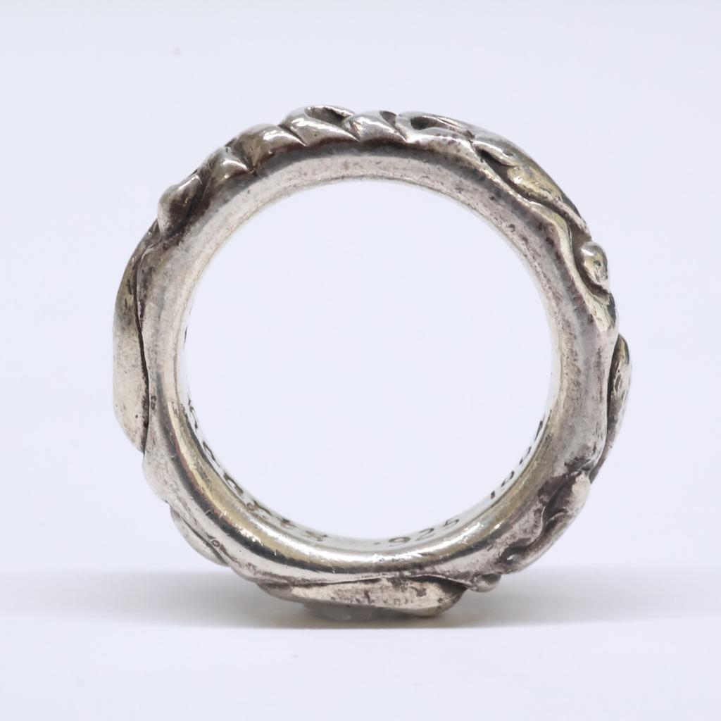 Chrome Hearts 925 1994 Scroll Band Ring ring SilverUsed