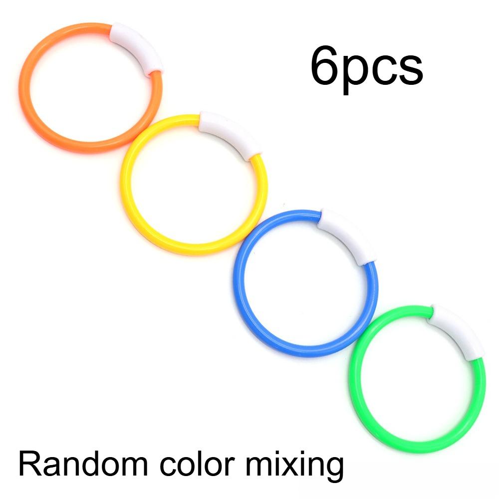 

6pcs Colorful Diving Ring Set - Designed As Bright Floating Pool Toys, Suitable for Underwater Games, Submarine Swimming Fun