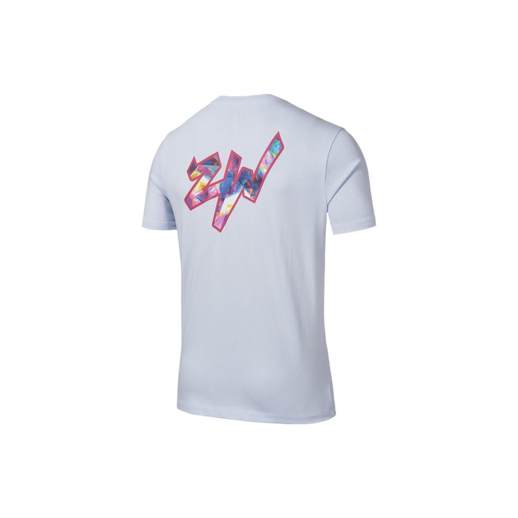 Jordan X Zion Collaboration American Vintage Letter Print Crew Neck Short Sleeve T-Shirt Men Tops White DR2125-453