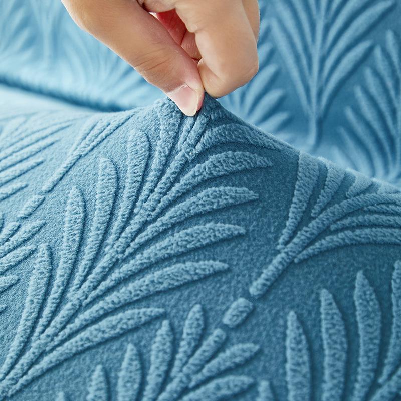 3D Jacquard Non-Slip Elastic Sofa Bed Cover - Full Coverage & Dirt-Proof for Armless Foldable Sofas