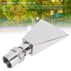 Fan Shaped Fountain Nozzle 3/4in and 1in Universal Thread Stainless Steel Fountain Pond Water Nozzle Spray Tool for Garden