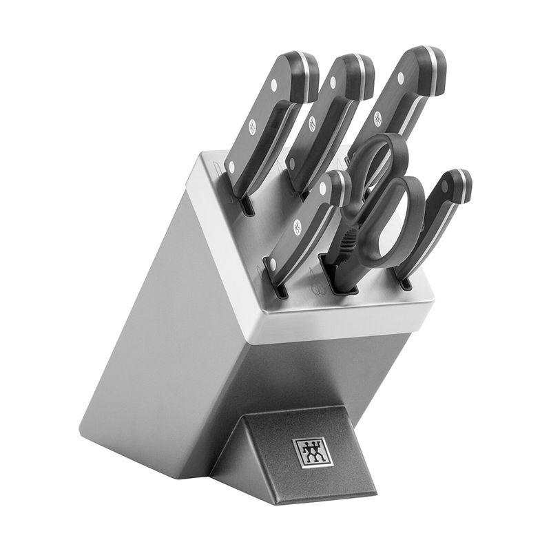 Henkel Zwilling GOURMET Self-Sharpening Knife Block Gray 7P (Tax Included)