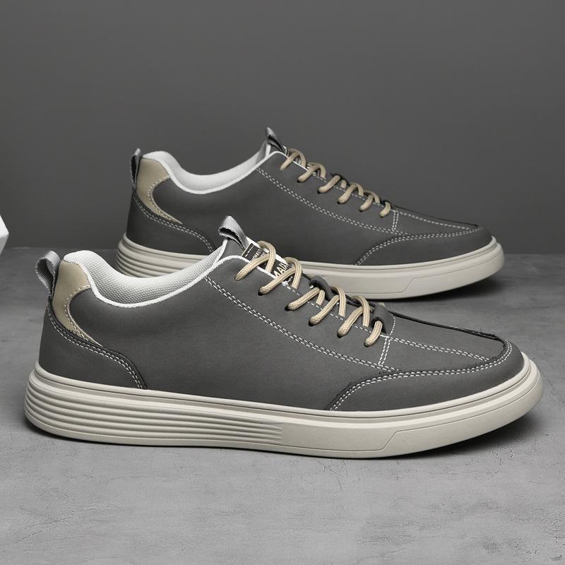 

Мужская обувь 2025 лето новая молодежная легкая роскошь на шнуровке увеличивающая рост обувь на платформе тренд мягкая подошва британский стиль повседневная обувь 45