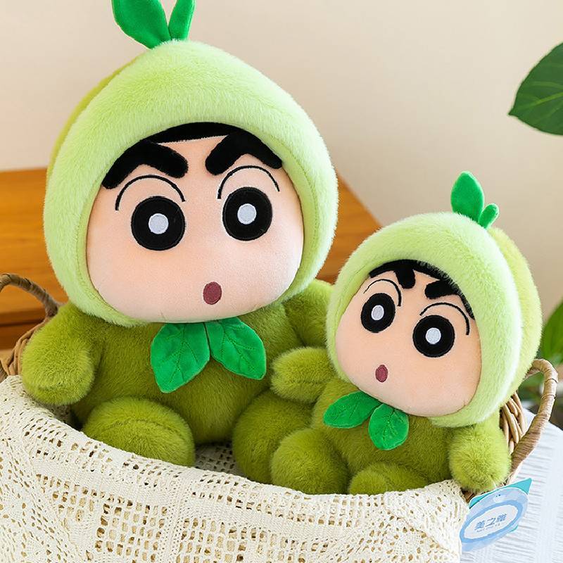 Crayon Shinchan Fruit Plush Toy Pineapple Strawberry Avocado Soft Stuffed Doll For Kids