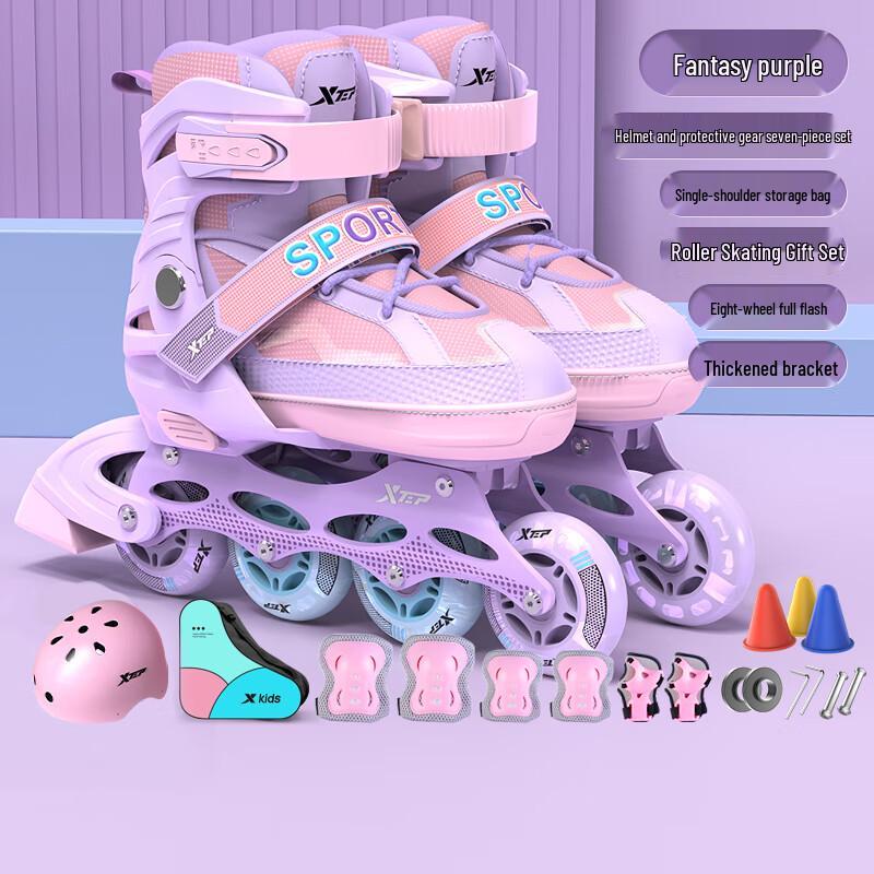 Xtep Kinder Voll-Flash Inline-Skates