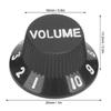 3PCS 2T1V Volume Tone Knobs Black Color Speed Control Knobs Guitar Control Knobs  Electric Guitar