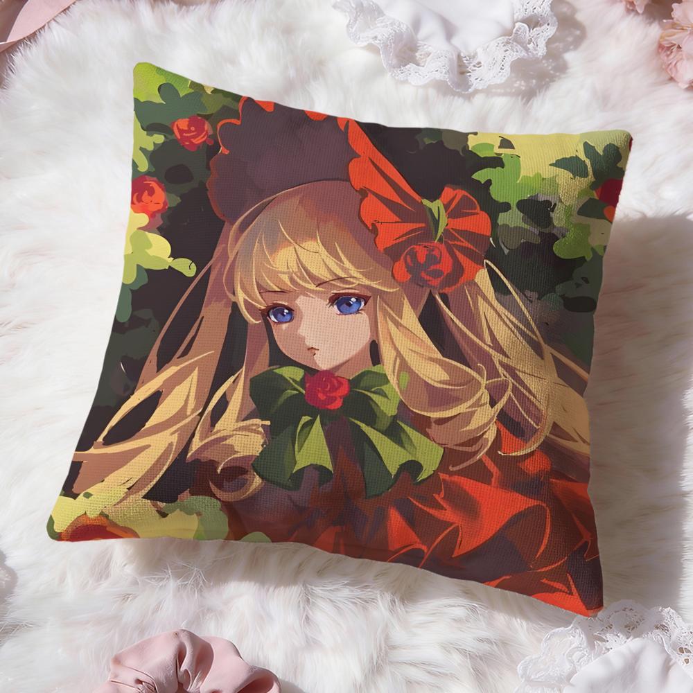 classic anime r-Rozen Maiden Cushion Cover Premium Comfort Reversible Pillow Cove -Two in One Design for Any Room & Car Interior