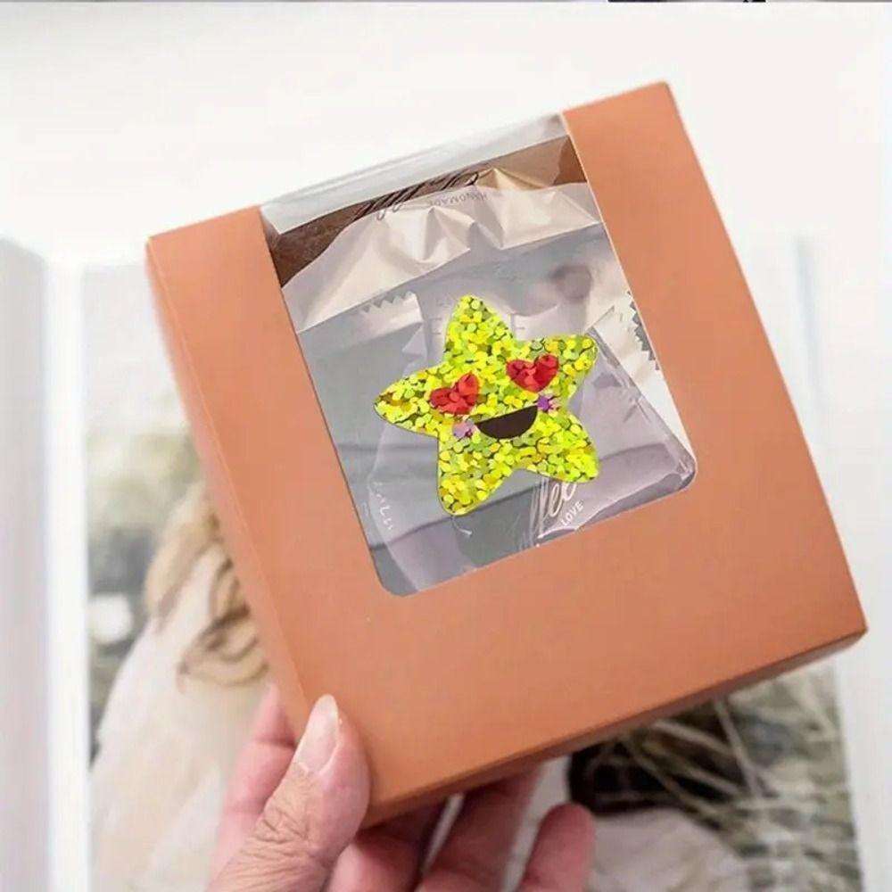 500pcs/roll Office Stationery Colorful Glitter Star Stickers Teacher Encouragement Supply  School