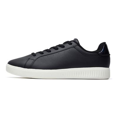 Bequeme Leichte Schlichte Lässige Low-Top Skate Schuhe Damen Sneaker Schwarz Weiß 122038062-3