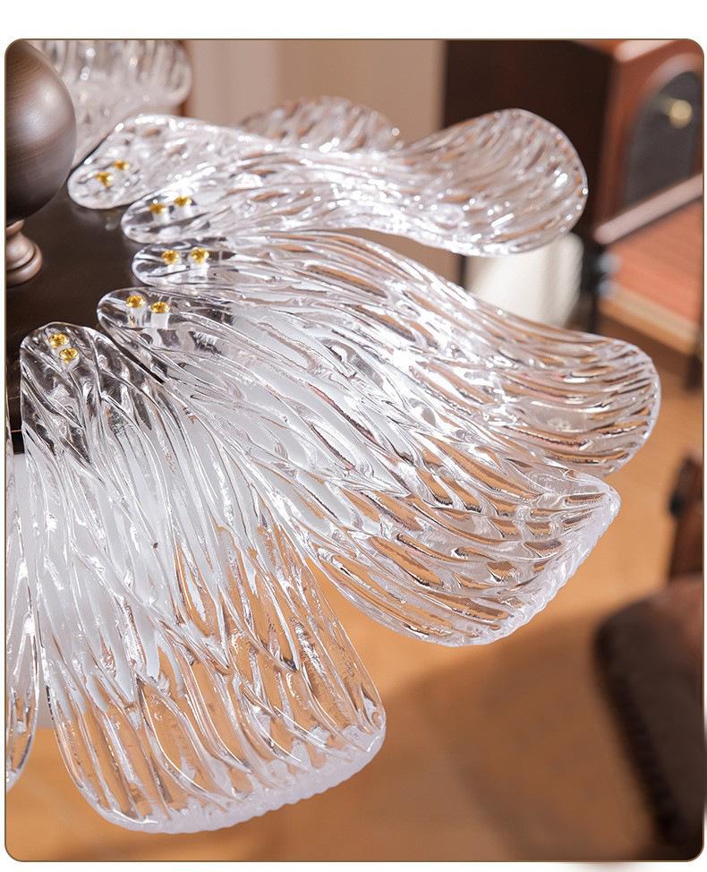 Pre-owned Fengmodou French Retro Rattan Chandelier for Bedroom, Dining Room, or Tea Room