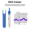 EKG Calipers Stainless Steel 0‑2.4in Ruler Drafting Divider Measuring Tool for Nursing