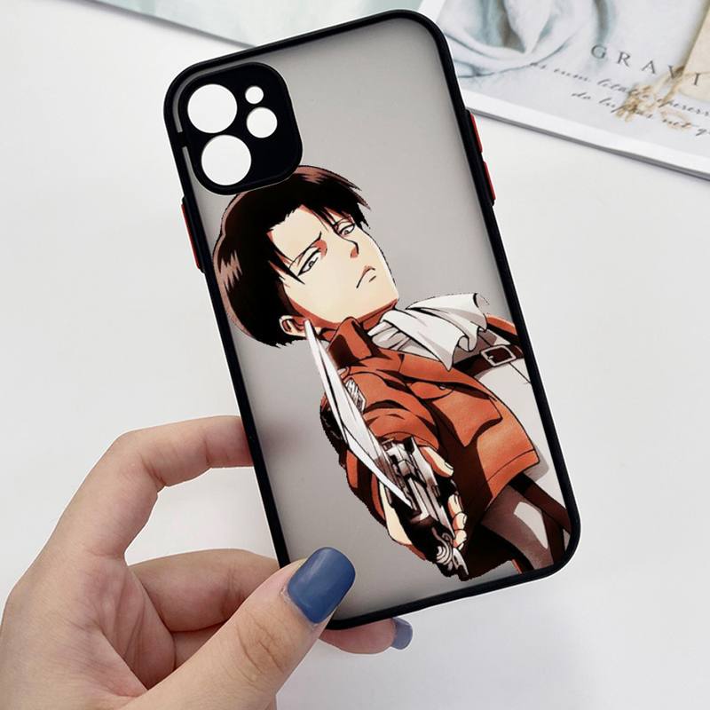 Husa de telefon anime Attack On Titan, transparentă, pentru iPhone 7 8 11 12 13 plus mini x xs xr pro max