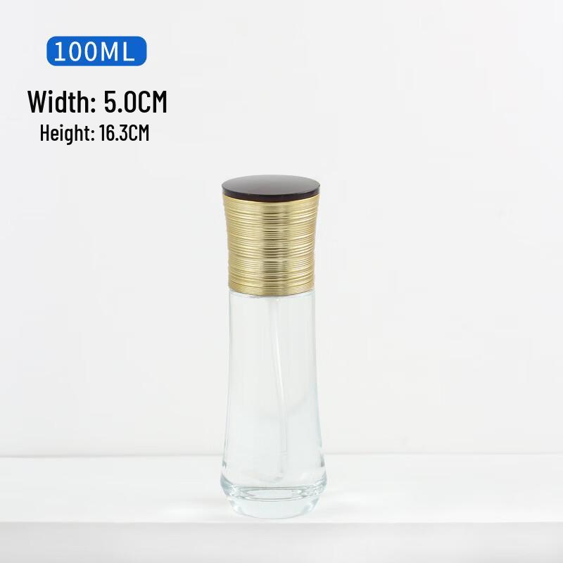 OIMG Transparent Glass Cosmetic Pump Bottle (6-Pack)