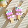 3 Colors Kawaii Spiral Ice Cream Polymer Clay For DIY Phone decor(Random)