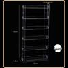 JINGRUIXIANG 6-Tier No-Drill Hanging Acrylic Storage Shelf