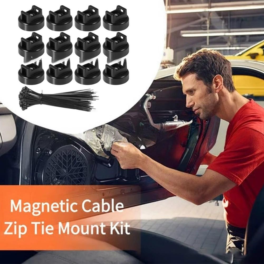 12/15/20/28Pcs Magnetic Cable Ties Wiring Ties Q8K5