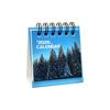 Mini Desk Calendar Double-Thread Paper Desk Calendar Spiral Bound Calendar Thick Paper Desktop Scheduler For Student Daily Home