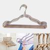 5 PCS/Set New Aluminum Alloy Clothes Hanger Adult Clothes Hanger Sliding Seamless Metal Clothes Hanger Wardrobe Storage Rack