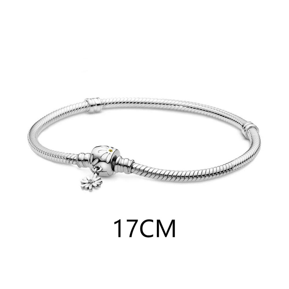 

Серебро 925 пробы медь 17-20 см Оригинальный шарм Сверкающая любовь Лист Циркон Браслет Подходит для женщин для DIY Циркон