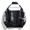 Giacca in Pelle alla Moda da Uomo Primavera e Autunno Street Pilot Locomotiva Tuta Larga Casual Taglia Grande Abbinamento Colori Top Uomo